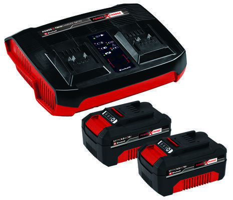 Einhell PXC Twinpack 2 x 4.0 Ah + Twincharger Kit / 2 x baterija + punjač