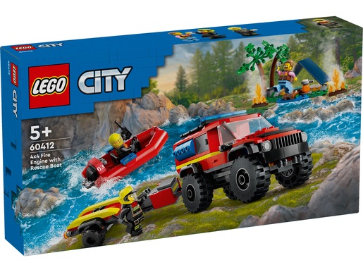 LEGO City Vatrogasni terenac s čamcem za spašavanje 60412