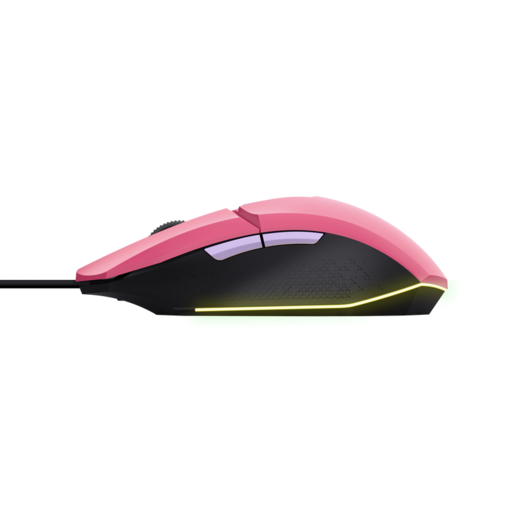 Trust gaming miš GXT109B Felox, žičani, pink