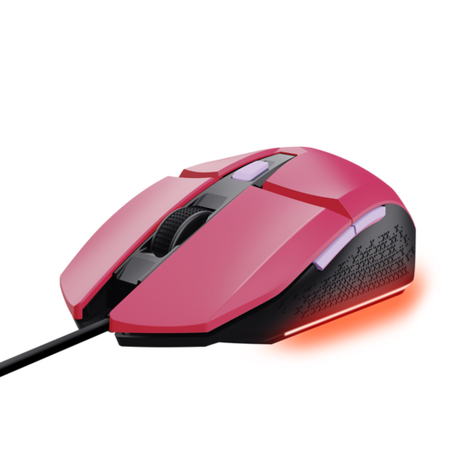 Trust gaming miš GXT109B Felox, žičani, pink