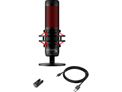 HyperX gaming mikrofon QuadCast USB Microphone (Black-Red)Red Lighting