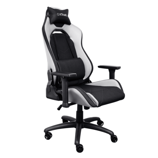 Trust gaming stolica GXT 714W RUYA, bijela, udobna, podesiv ergonomska, eko materijal