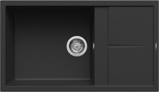 Elleci sudoper Unico 410 / Black K86 / keratek - crni