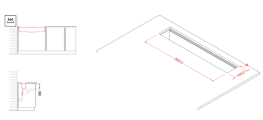 Elleci kanalica za sudoper Diaologo 360 / Cavern Clay K83 / keratek - glina