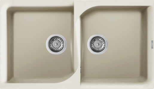 Elleci sudoper Ego 450 / Bianco Antico Classic G62 / granitek - bijeli