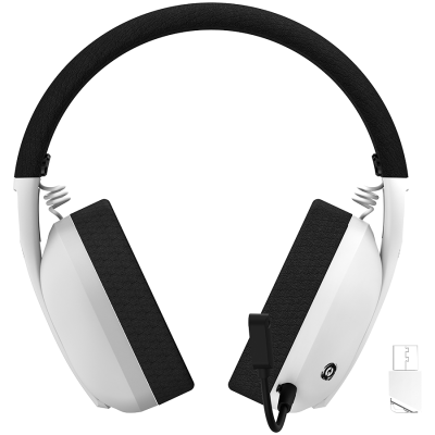 CANYON gaming slušalice Ego GH-13W, Gaming BT headset + virtual 7.1 Surround Sound, Bijele