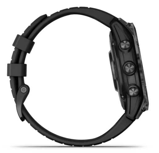 GARMIN Fenix 7 PRO Sapphire SOLAR pametni sat, Tamnosivi titanijski sa DLC slojem i crnim remenom, 47mm, 010-02777-11