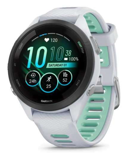 GARMIN Forerunner 265S Music Whitestone pametni sat, 42mm, 010-02810-14