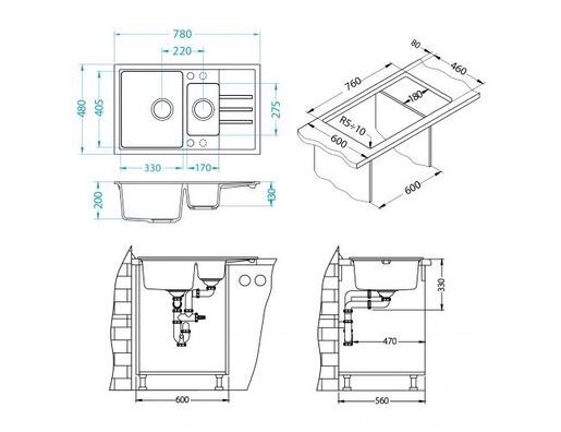 Alveus sudoper Intermezzo 70 G11 - Arctic