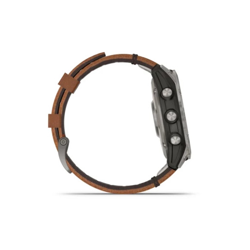 GARMIN Fenix 7 PRO Sapphire SOLAR pametni sat, Titanium Chestnut kožni remen, 47mm, 010-02777-30