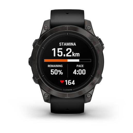 GARMIN EPIX PRO g2 pametni sat, 47mm, Sapphire Carbon Gray DLC Tit Black Leather, 010-02803-30