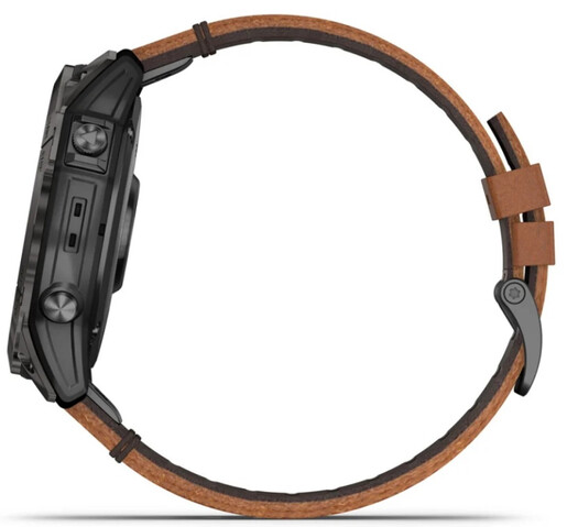 GARMIN EPIX PRO g2 pametni sat, 51mm,  Sapphire Carbon Gray DLC Tit Chestnut leather, 010-02804-30