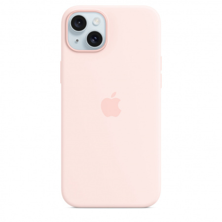 Apple iPhone 15 Plus Silicone Case w MagSafe - Light Pink
