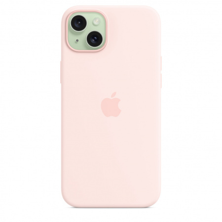 Apple iPhone 15 Plus Silicone Case w MagSafe - Light Pink