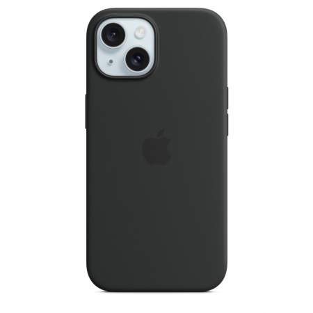 Apple iPhone 15 Silicone Case w MagSafe - Black