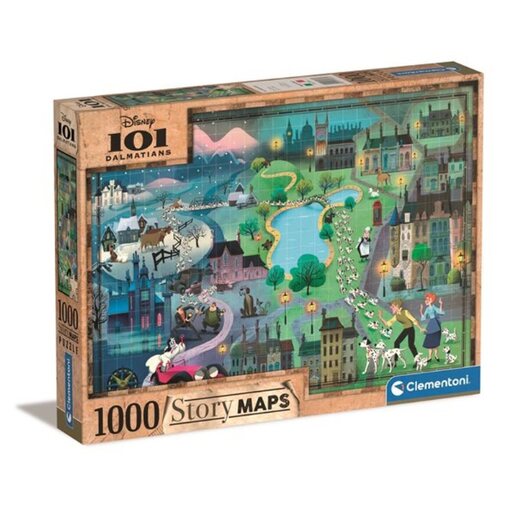 Clementoni puzzle disney maps 101 dalmatinac