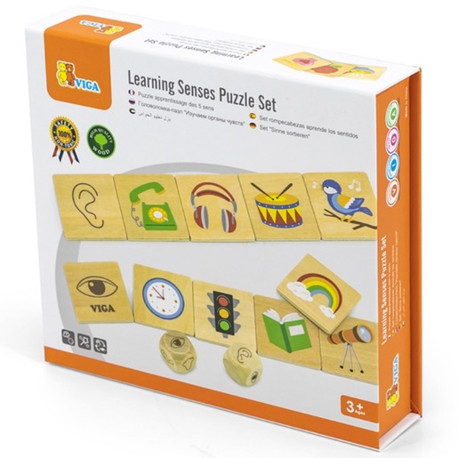 Viga drveni set učimo čula 44507