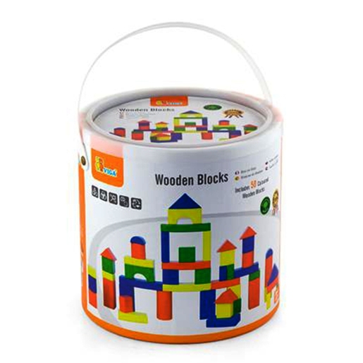 Viga drvene kocke 50 kom 59542