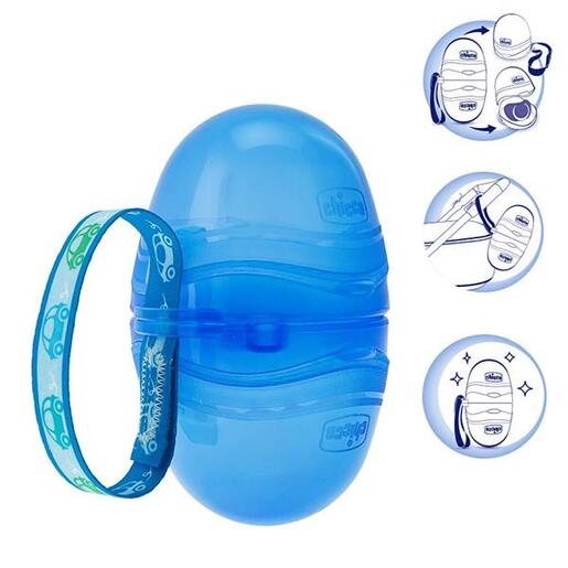 Chicco dvostrana kutija za dude, plava