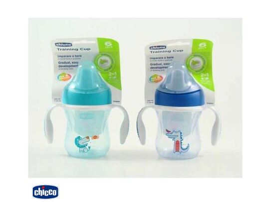 Chicco čaša Training 6m+, Plava