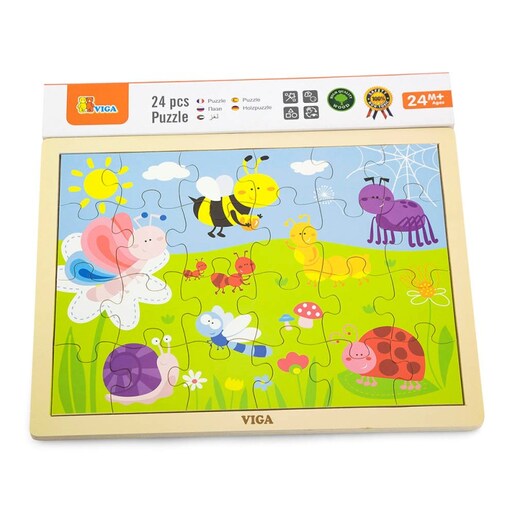 Viga drvene puzzle park - 24 kom