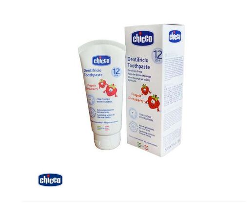 Chicco pasta za zube, jaGoda, 50 ml, 12m+