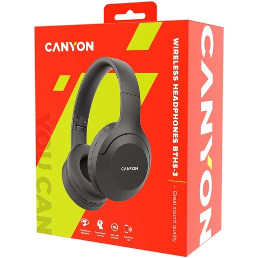 CANYON Bluetooth® slušalice CNS-CBTHS3DG, Dark Gray
