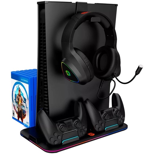 CANYON PS5 stanica za punjenje CS-5, RGB Light, 315 x 185 x 28 mm, Black