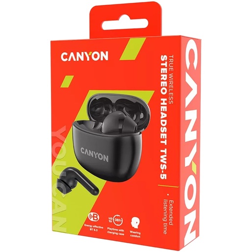 CANYON Bluetooth® slušalice TWS-5, Black