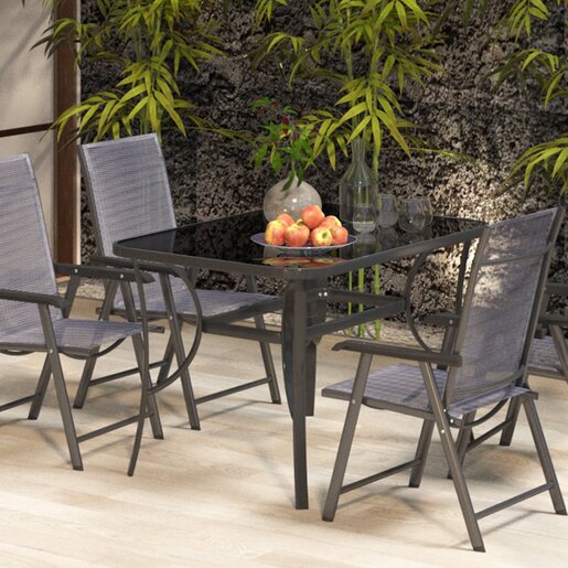 Fieldmann vrtni stol – metalni, crni