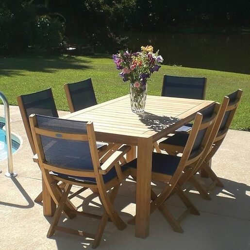 Fieldmann sklopiva vrtna stolica – drvena, 2 kom