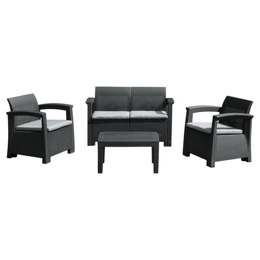 Fieldmann vrtna garnitura / 1x stol + 1x dvosjed + 2x fotelja