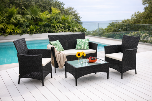 Fieldmann vrtna garnitura Eva – stol + dvosjed + 2 fotelje