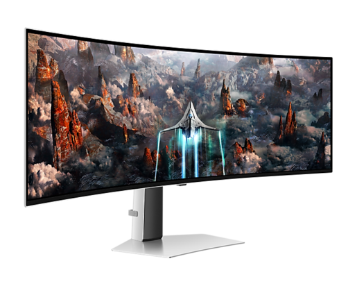SAMSUNG  monitor Odyssey G93SC5 OLED gaming, Dual QHD, 49 OLED, 250 cd/m2, AMD FreeSync Premium Pro, HDR10+, HDMI, DP, 240Hz, 0,03ms