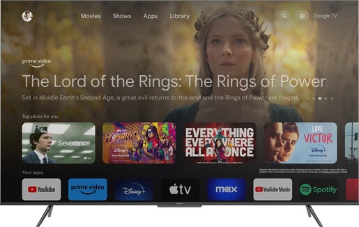 TESLA LED televizor 75S635BUS, 4K Ultra HD, Smart TV, Google TV™, Crni