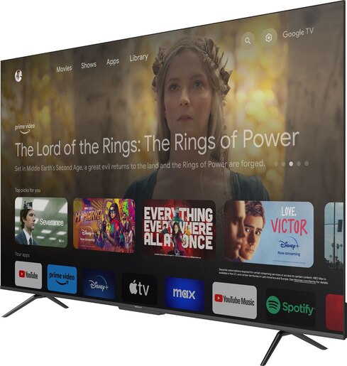 TESLA LED televizor 75S635BUS, 4K Ultra HD, Smart TV, Google TV™, Crni