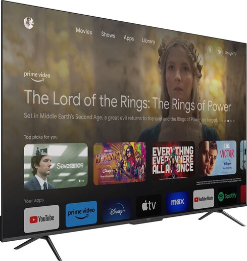 TESLA LED televizor 75S635BUS, 4K Ultra HD, Smart TV, Google TV™, Crni