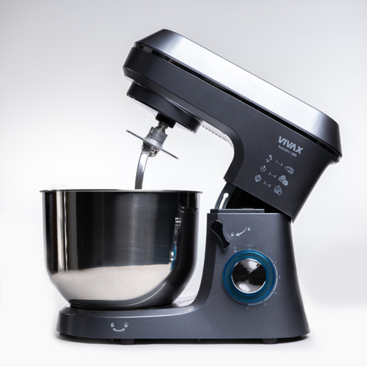 VIVAX kuhinjski robot RM-61400SX 1400 W; 6.0 L.; 6 brzina + TURBO Pulse; SREBRENA