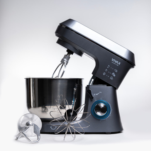 VIVAX kuhinjski robot RM-61400SX 1400 W; 6.0 L.; 6 brzina + TURBO Pulse; SREBRENA