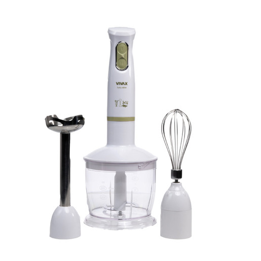 VIVAX štapni mikser SET HBS-400WG 400 W; 2 brzine; SET: sjeckalica s posudom, štapnI mikser i mutilica