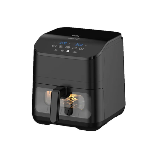 VIVAX friteza DFA-617DB vrući zrak; 1875W; 6.0 lit.; Digitalna, LED zaslon, 5x Predefinisane funkcije, Svjetlo unutar prostora s prozorom