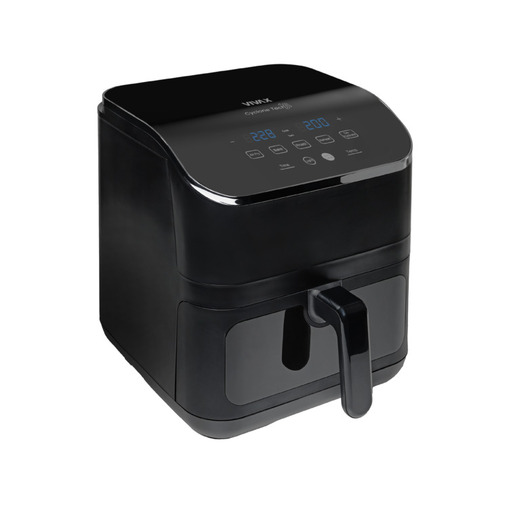 VIVAX friteza DFA-617DB vrući zrak; 1875W; 6.0 lit.; Digitalna, LED zaslon, 5x Predefinisane funkcije, Svjetlo unutar prostora s prozorom