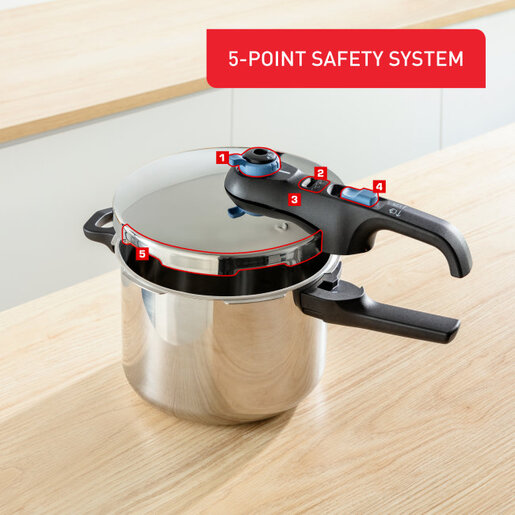 Tefal ekspres lonac P2580701 Secure Trendy 6 lit. Aqua Blue