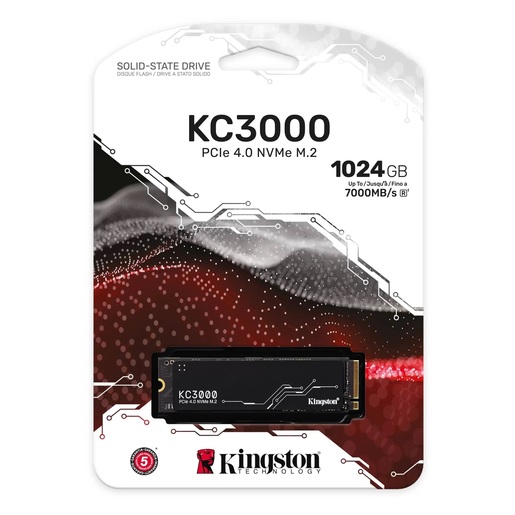 KINGSTON SSD 1TB KC3000 PCIe 4.0 M.2 2280 NVMe
