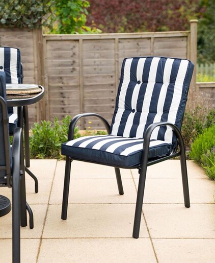 Green Bay vrtna garnitura Veneto – 4 stolice + stol, siva