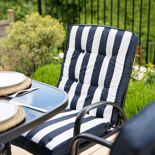 Green Bay vrtna garnitura Veneto – 4 stolice + stol, siva