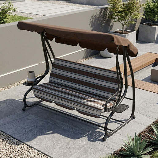 Green Bay vrtna ljuljačka Santorini – plavo-smeđa