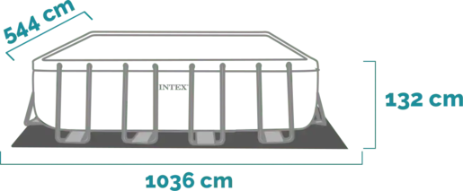 Intex pravougaoni bazen Ultra XTR 975 x 488 x 132 cm set sa pumpom i opremom – 26374NP