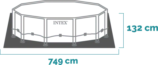 Intex okrugli bazen Ultra XTR 732 x 132 cm set sa pumpom i opremom – 26340NP