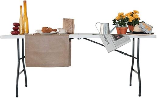 Green Bay sklopivi stol Oscar 180 – 182,8 x 76,2 x 74,3 cm, bijeli